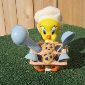 Vintage Warner Bros. Looney Tunes Tweety Bird Measuring Spoons Holder